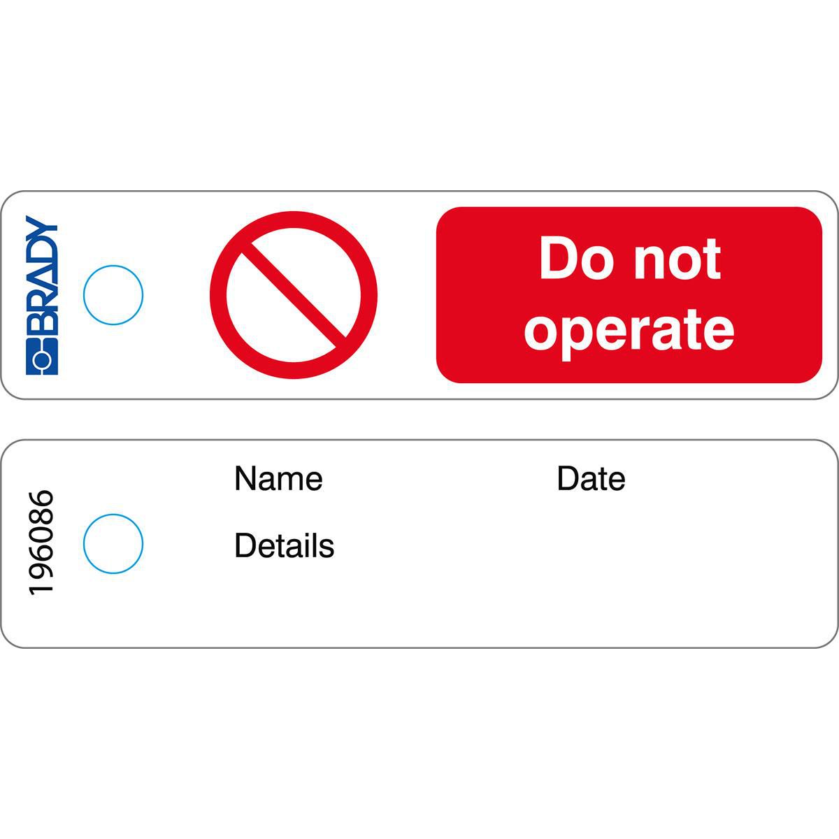 Mini Tag - Do Not Operate - EN
