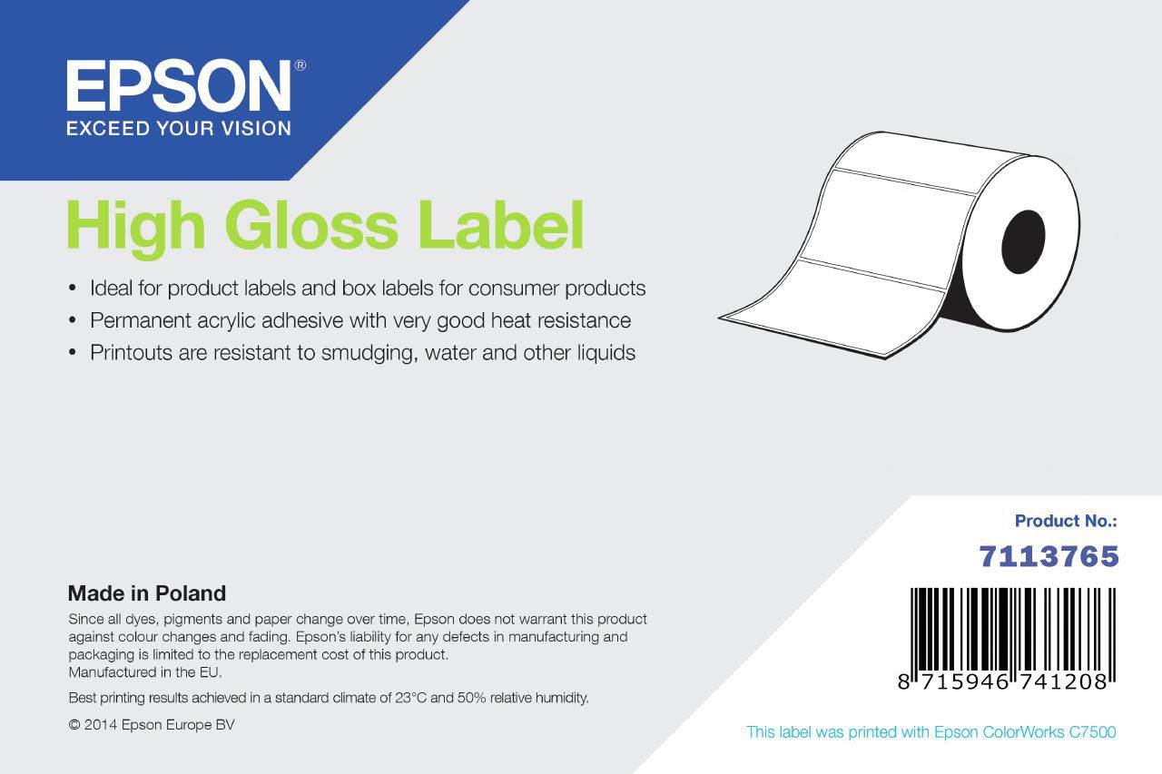 High Gloss Label, Die-Cut - 7113765