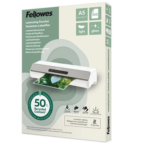 FELLOWES Pochettes de plastification A5 - 100143440