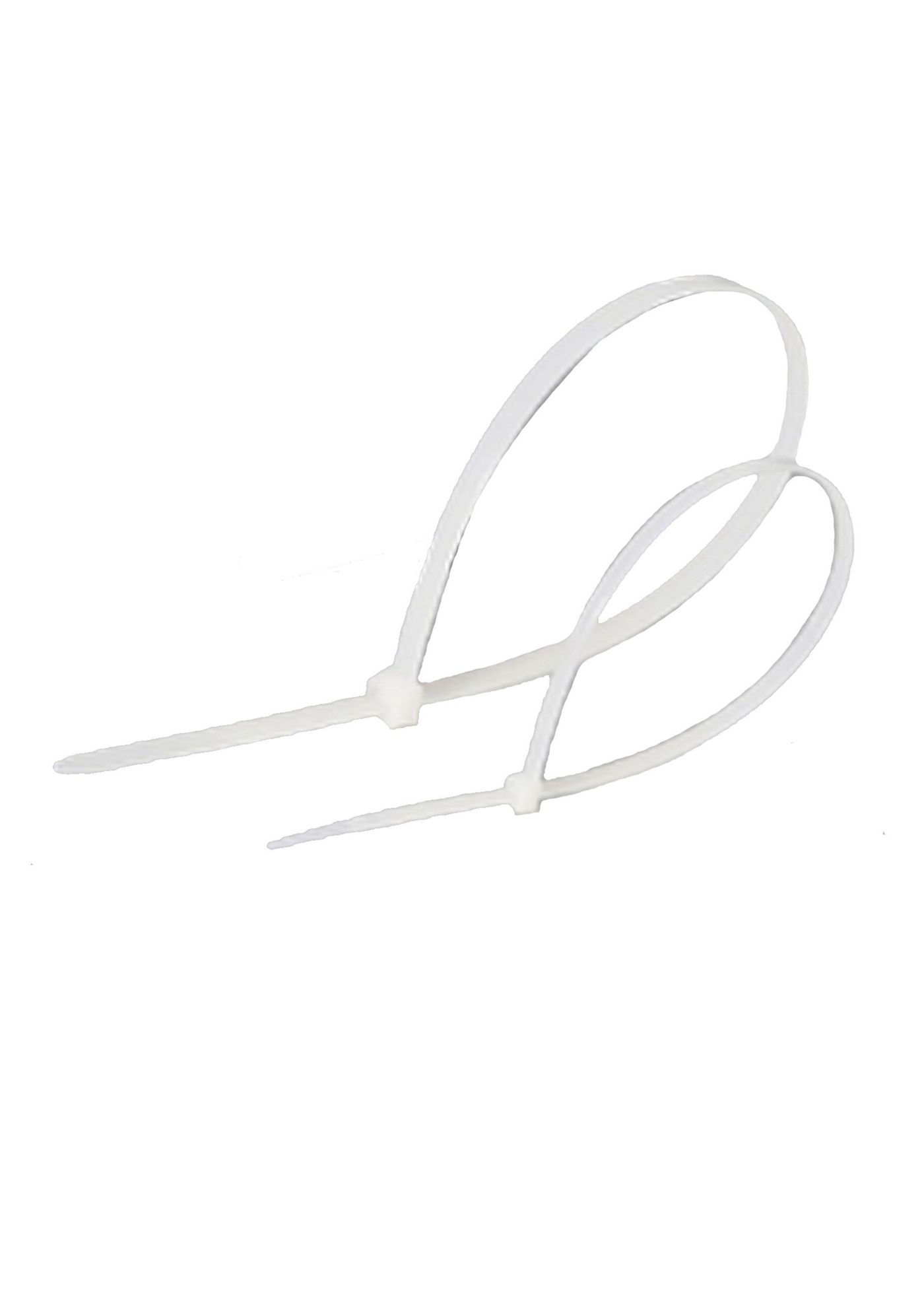 Cable tie white 2.5 x 200 mm