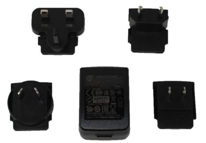 Datalogic Power Wall Adapter with 4 regional plugs - USB A (for