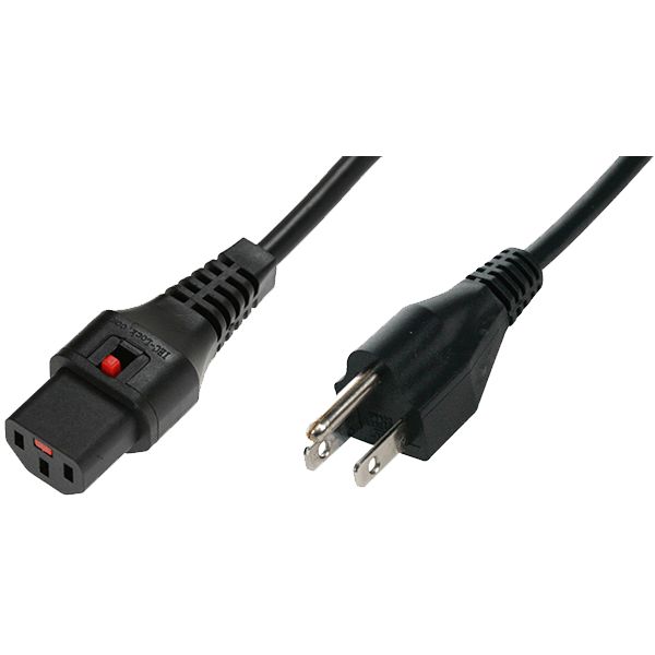 Power Cord USA - C13 IEC 2m