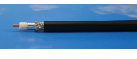 FF 400 Low Loss coax, Sort,