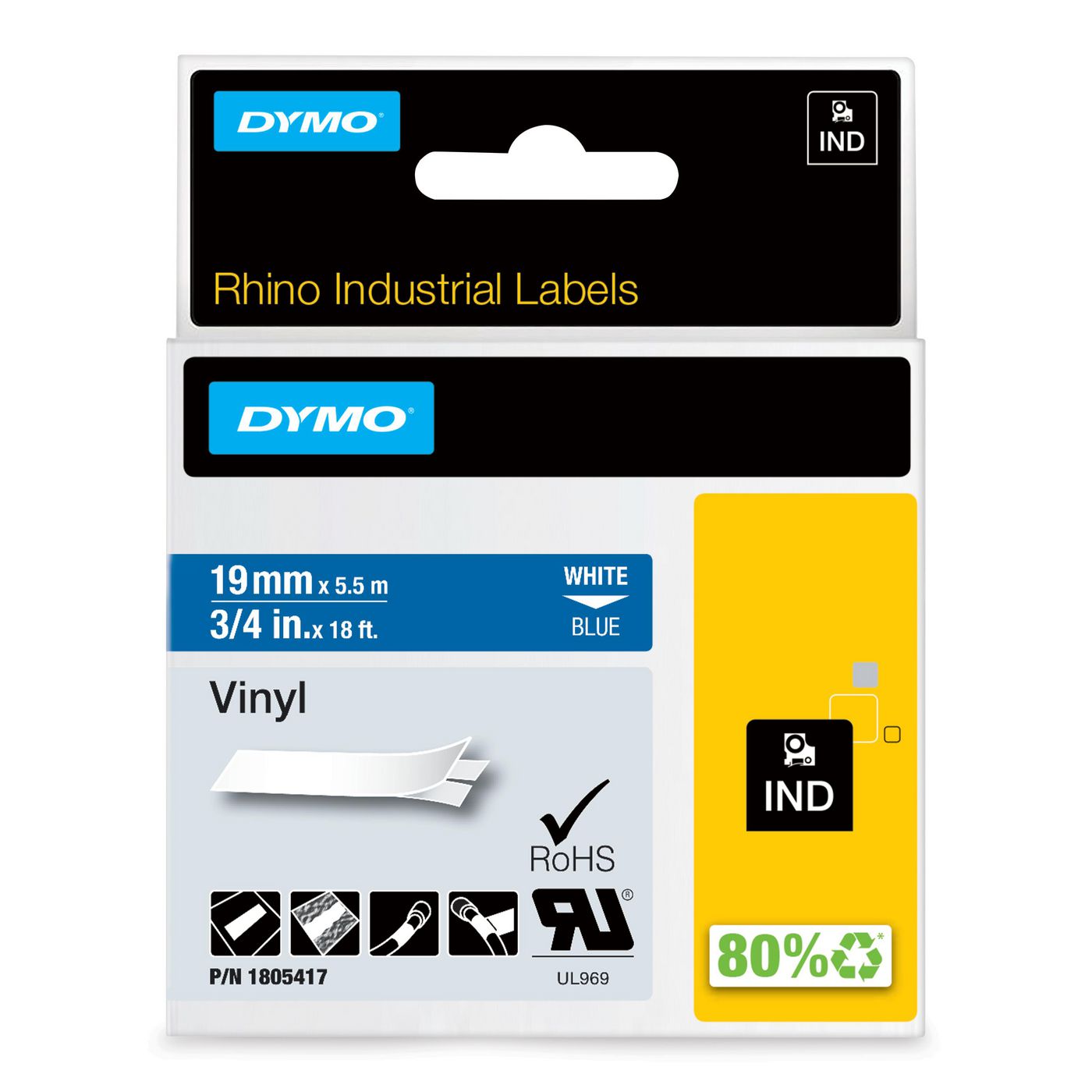 RHINO TAPE VINYL 19MM/5.5M