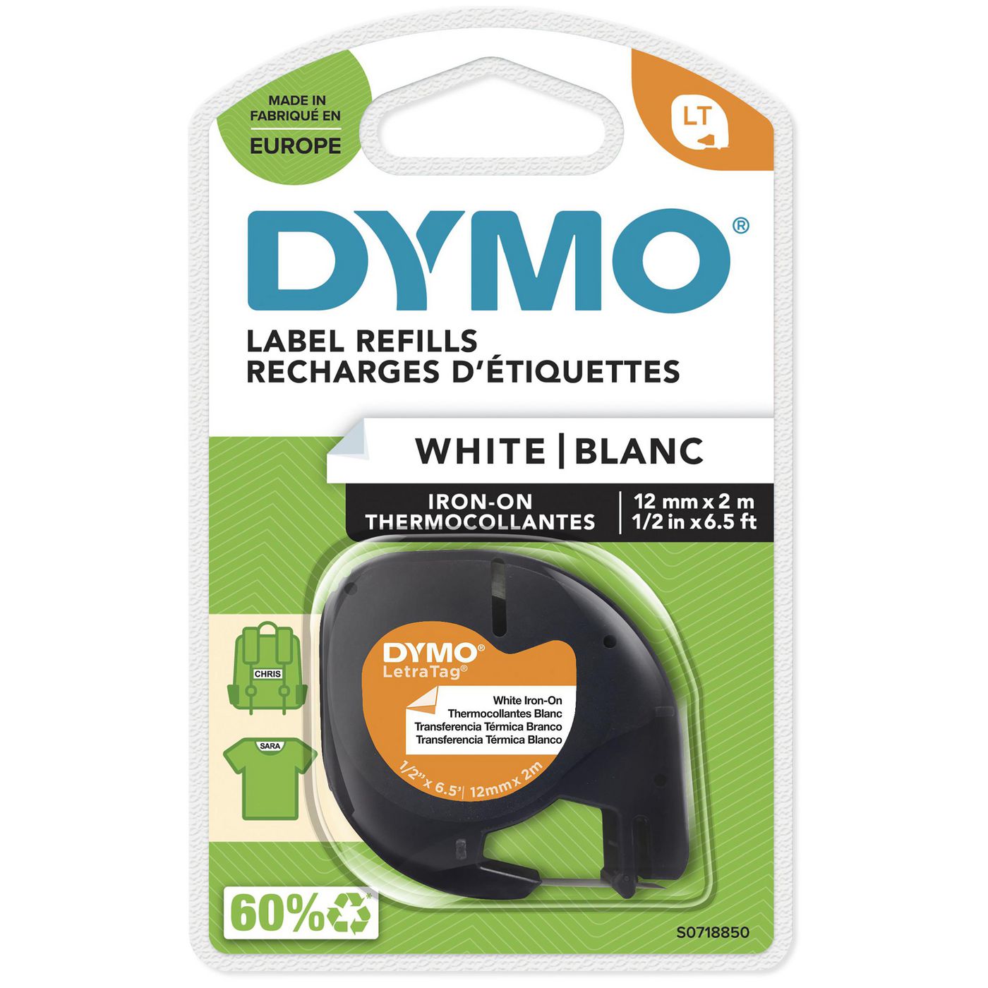 LETRATAG TAPE IRON-ON BLACK
