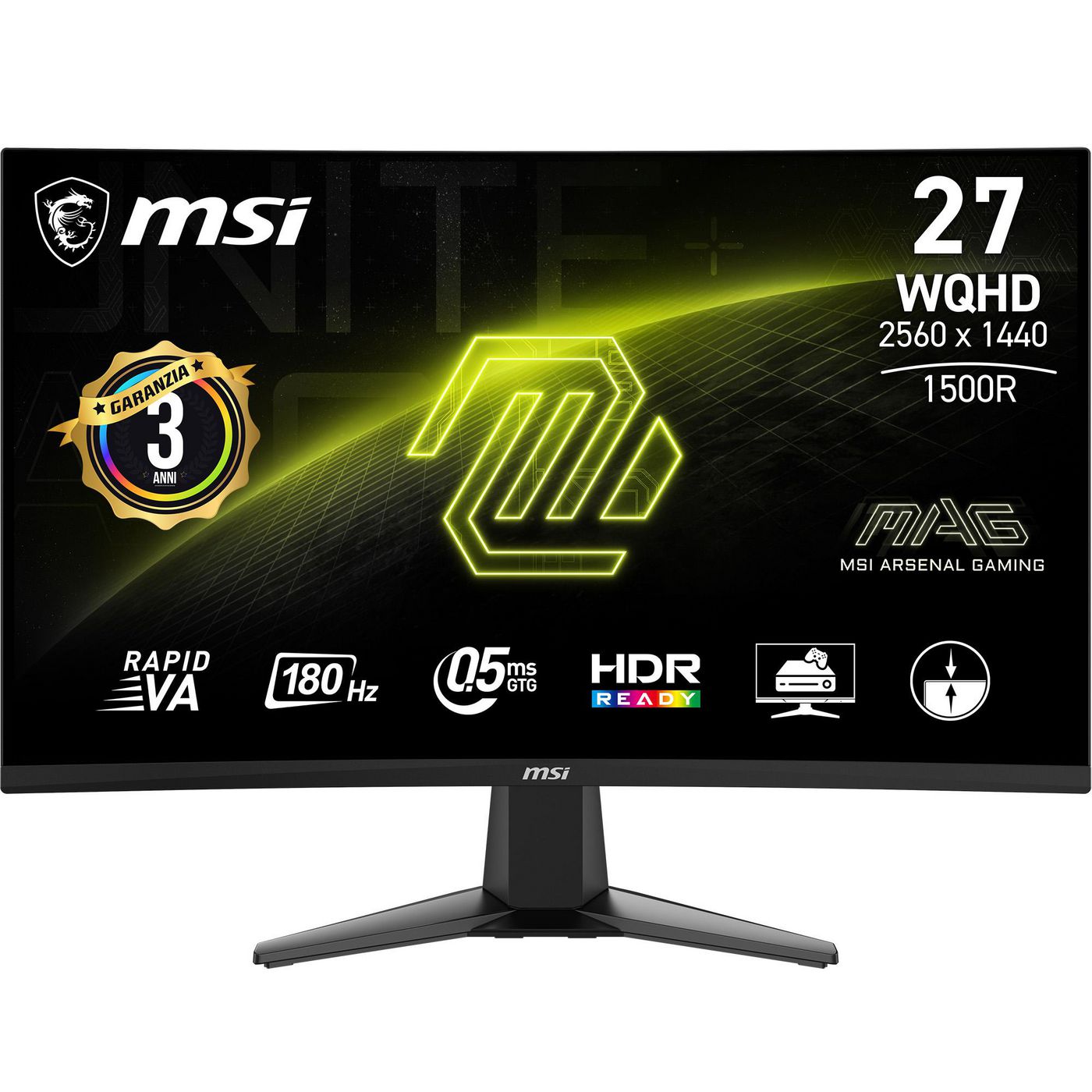 Mag 27Cq6F Computer Monitor - 9S6-3CD91M-002