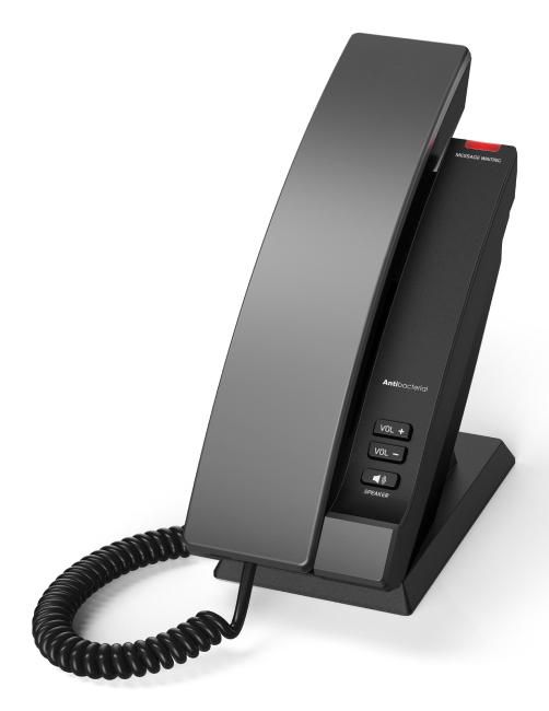Snom Hospitality Phone HD100 - 1-Line Series 15 SIP, cornetta con cavo (PSU not included)