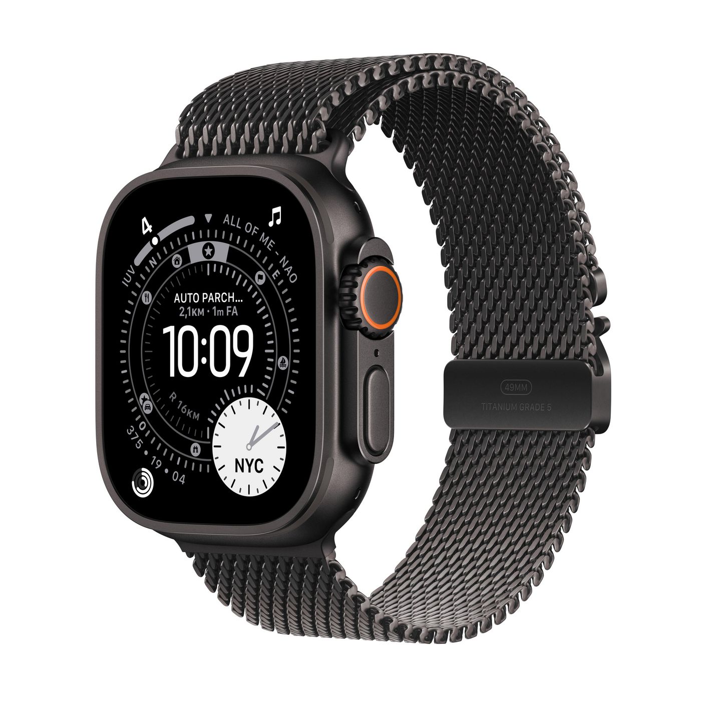 Apple Watch Ultra3 49 Bk Ti Bk Tml L - MF1T4QF/A