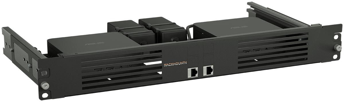 RACKMOUNT UNIVERSAL NUC RACK WITH SLIDERS - RM-NUC-T2