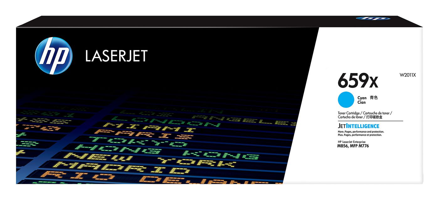 HP 659X High Yield Cyan toner