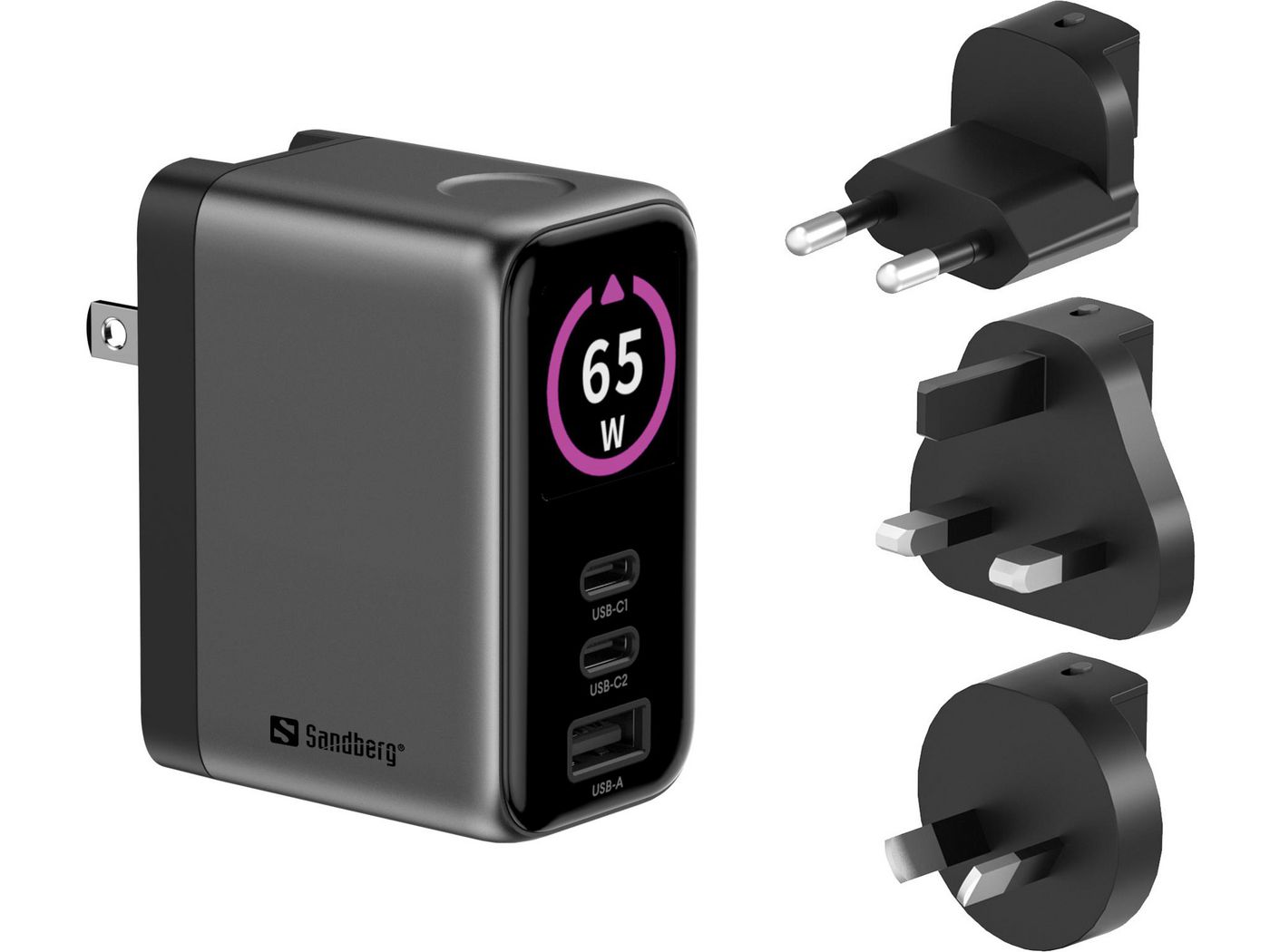 Travel Charger PD65W Display