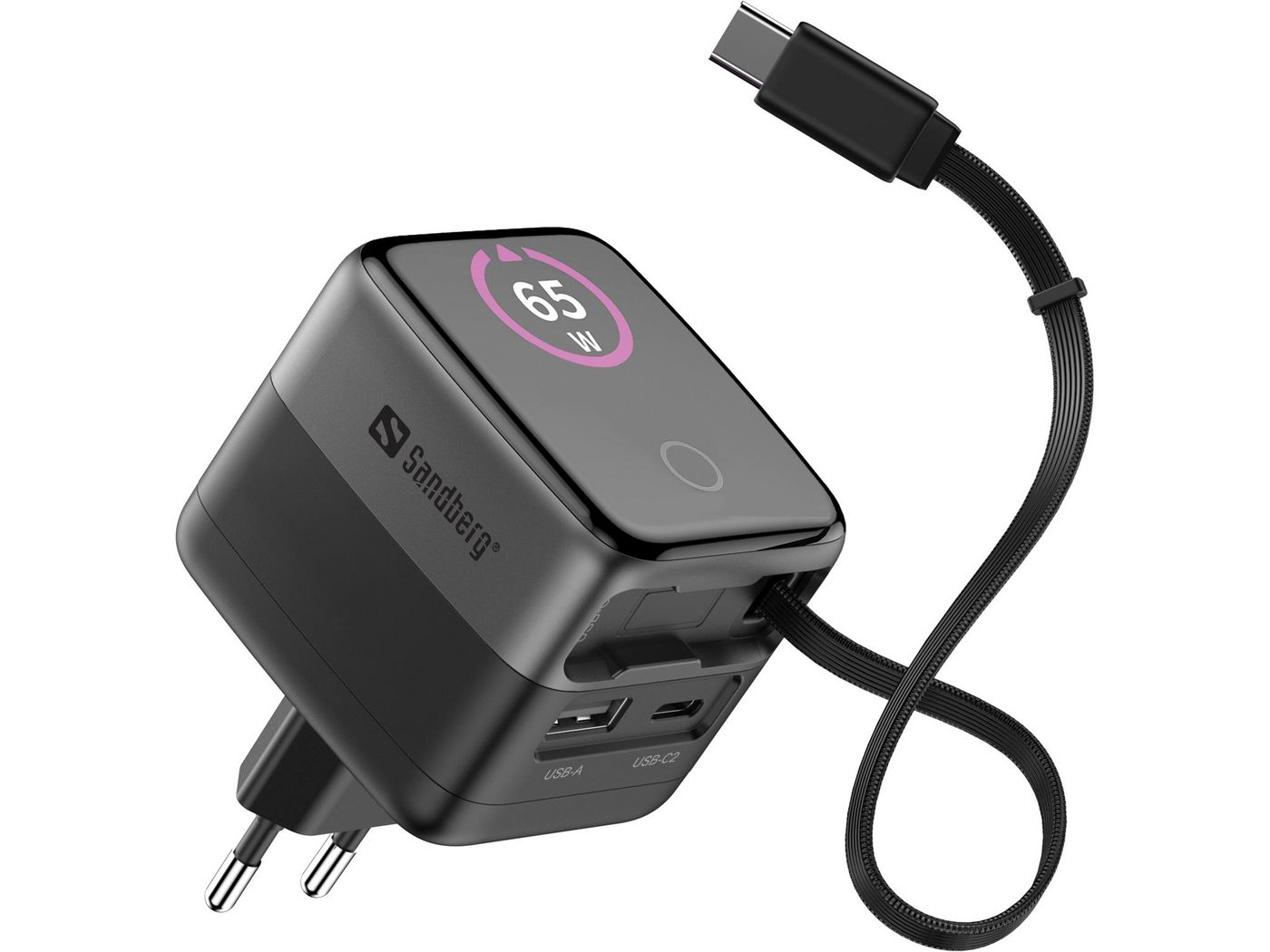 Charger PD65W Display + Cable