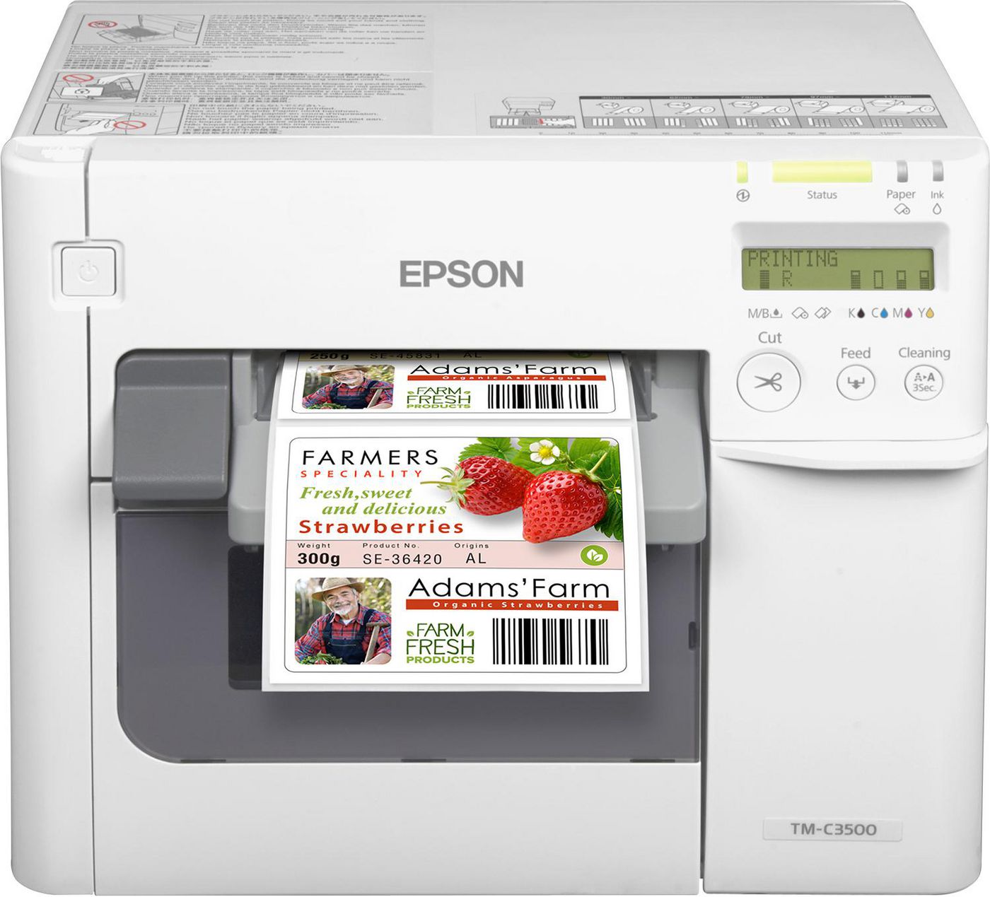 TM-C3500, USB, Ethernet, White