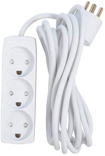 3-way Danish Power Strip 3m