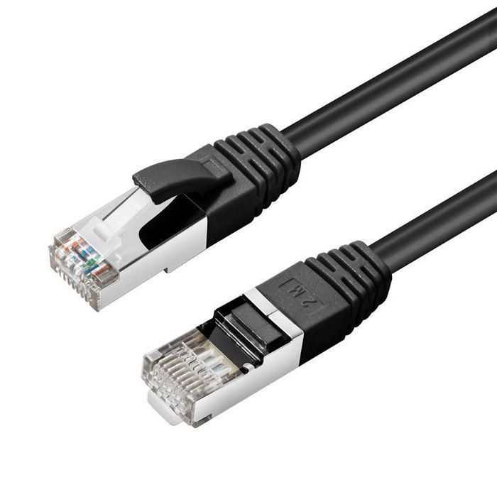 MicroConnect S/FTP CAT6 0.15m Black LSZH PiMF (Pairs in metal foil)