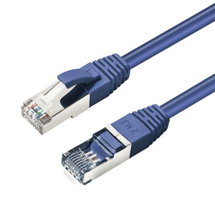 MicroConnect S/FTP CAT6 0.15m Blue LSZH PiMF (Pairs in metal foil)