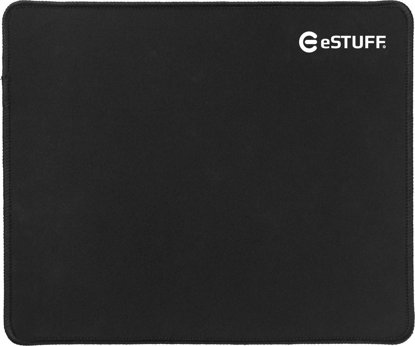 eSTUFF Mouse Pad 25x30cm 3mm rubber base. Smooth surface cloth