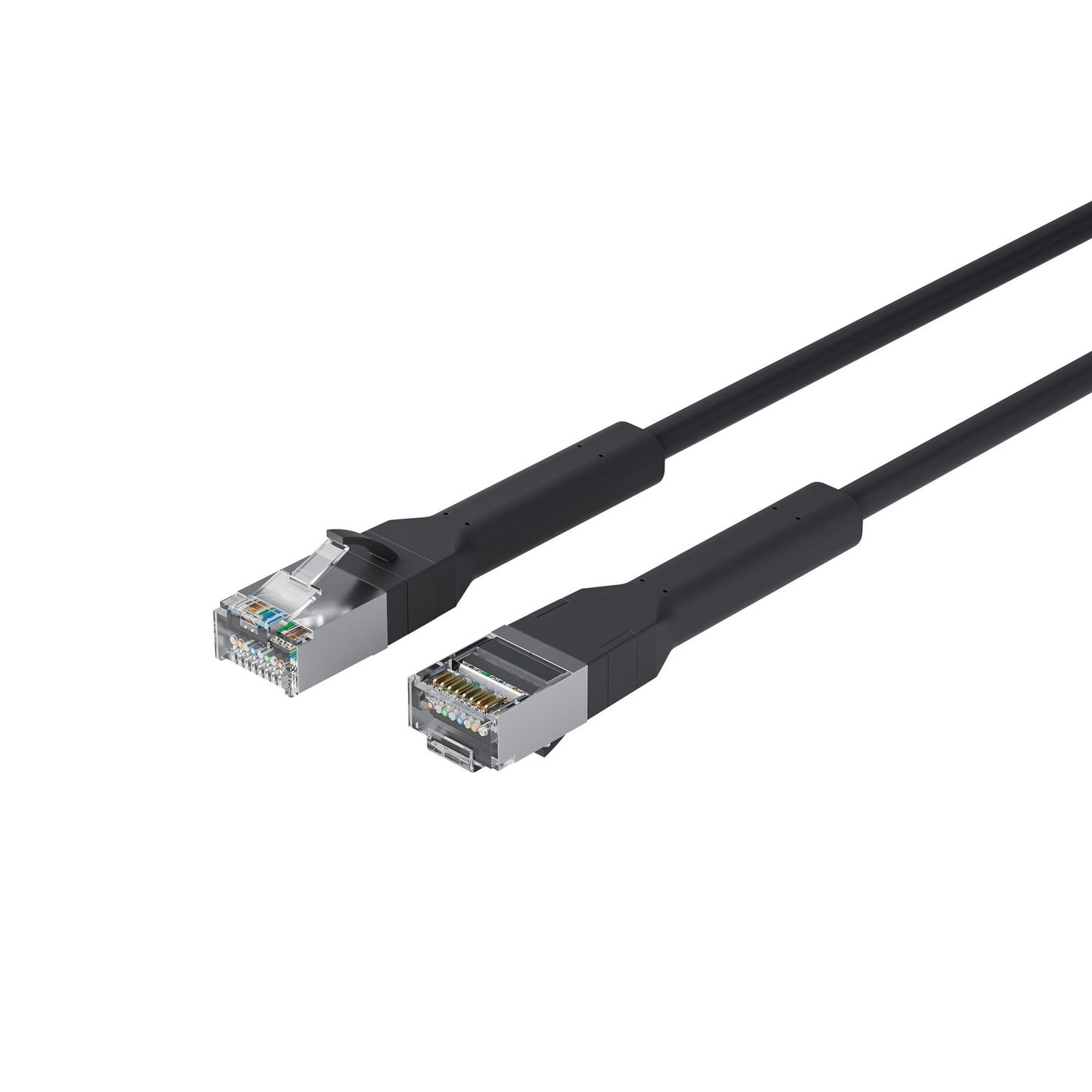 Lanview Bendable booted Halogenfree (LSZH) CAT6A U/FTP 10m Black