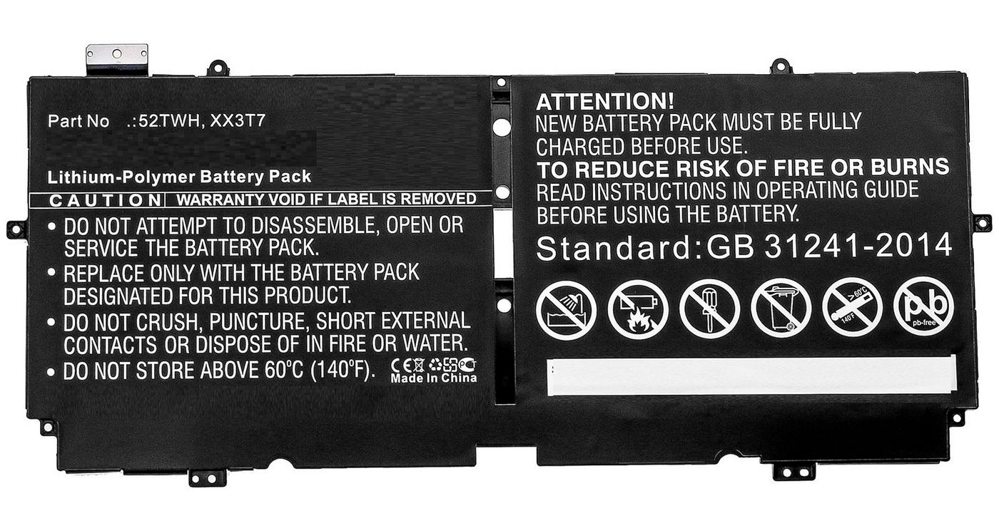 CoreParts Laptop Battery for Dell 51.00Wh 7.6V 6710mAh