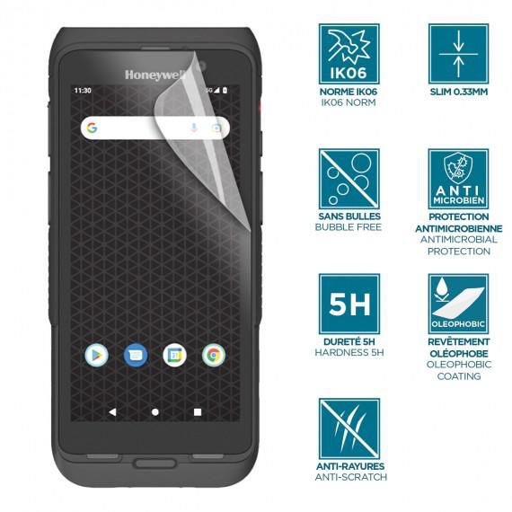 SCREEN PROTECTOR ANTI-SHOCK IK06 - CLEAR FOR HONEYWELL CT47 - 036329