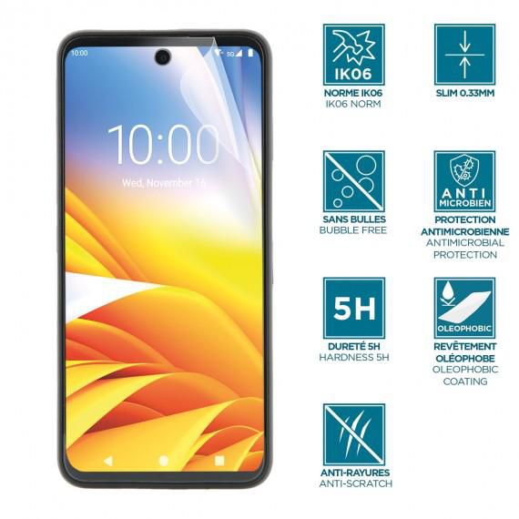 SCREEN PROTECTOR ANTI-SHOCK IK06 - CLEAR FOR ZEBRA EM45 - 036341