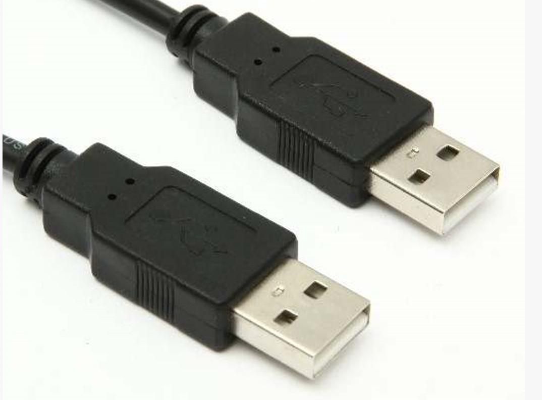 MicroConnect USB2.0 A-A 1m M-M, Black Hi-Speed cable
