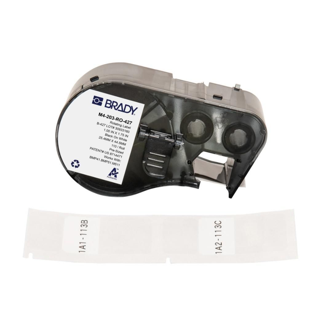 Brady Rotating Self-laminating Vinyl Labels for