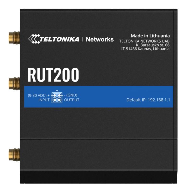 Teltonika · Router · RUT200 · Kompakter-4G/LTE Router · eSIM