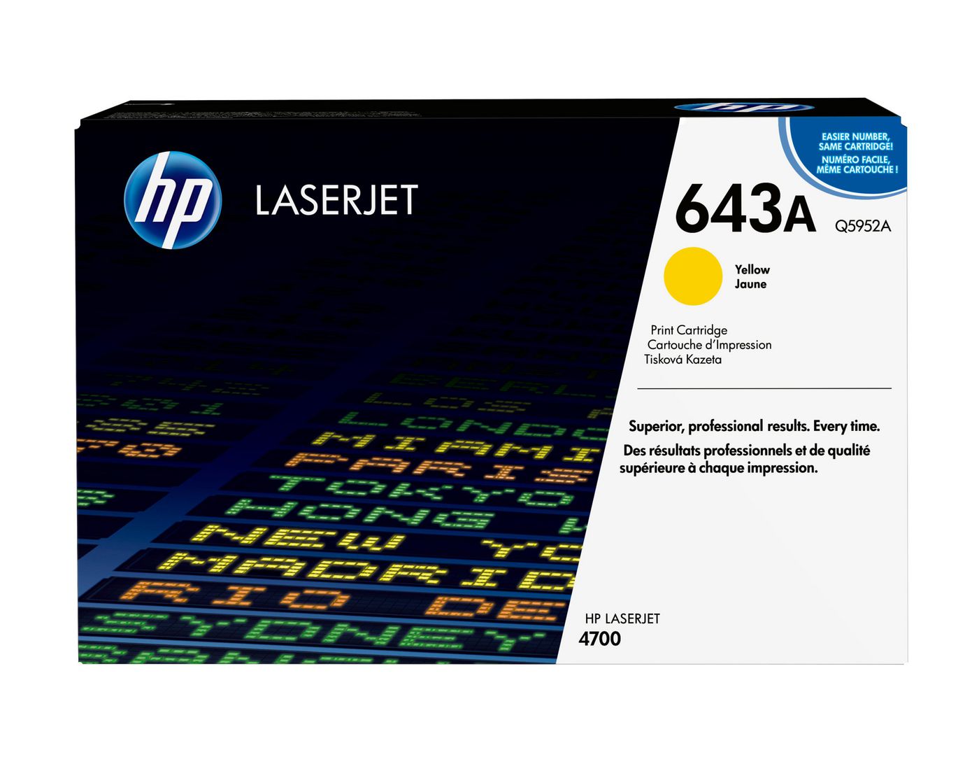 HP Toner Yellow Color 4700 Pages 10000