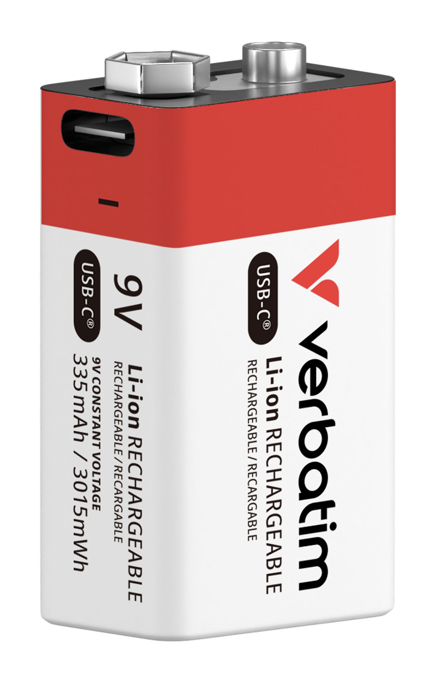 Verbatim 9V USB-C Rechargeable Battery 1-Pack