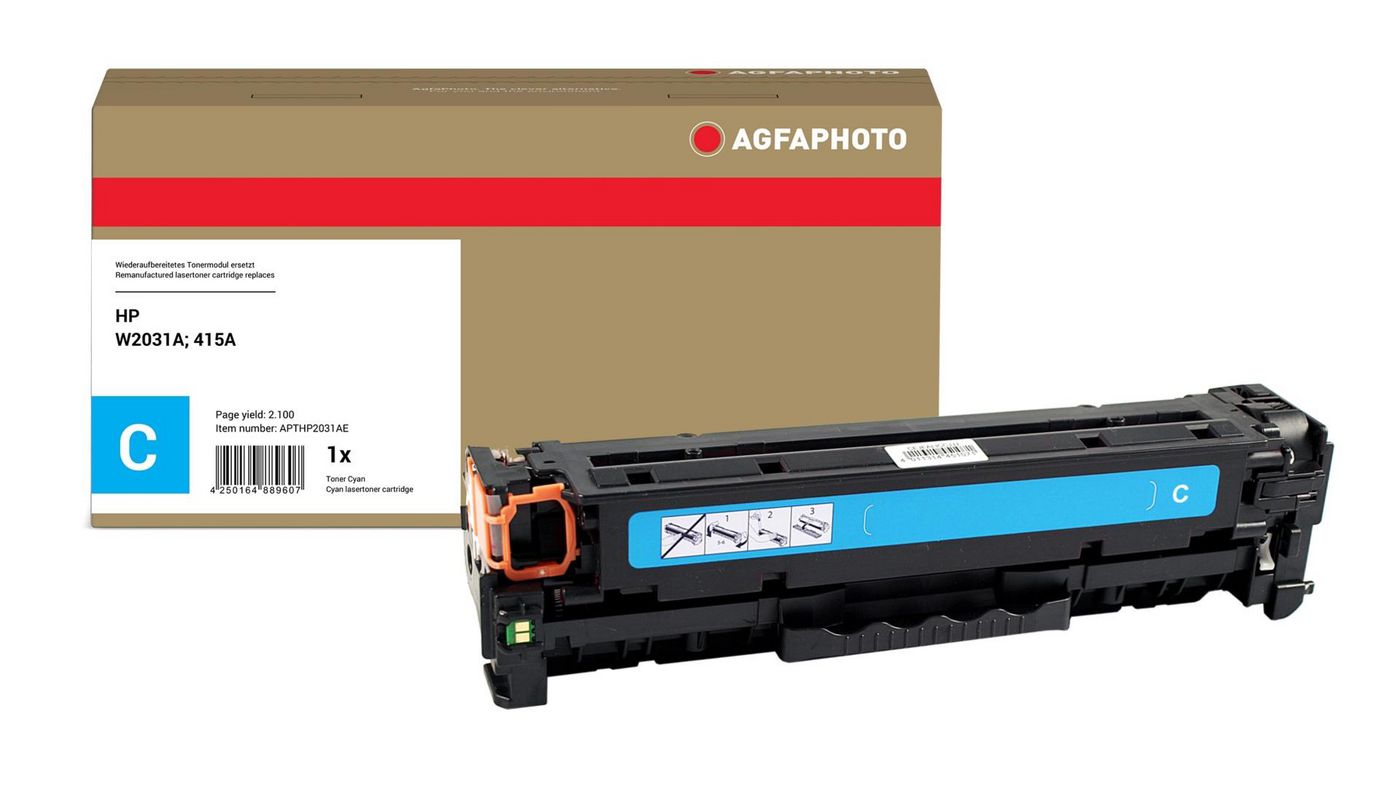 AgfaPhoto TONER CYAN, RPL. W2031A 415A