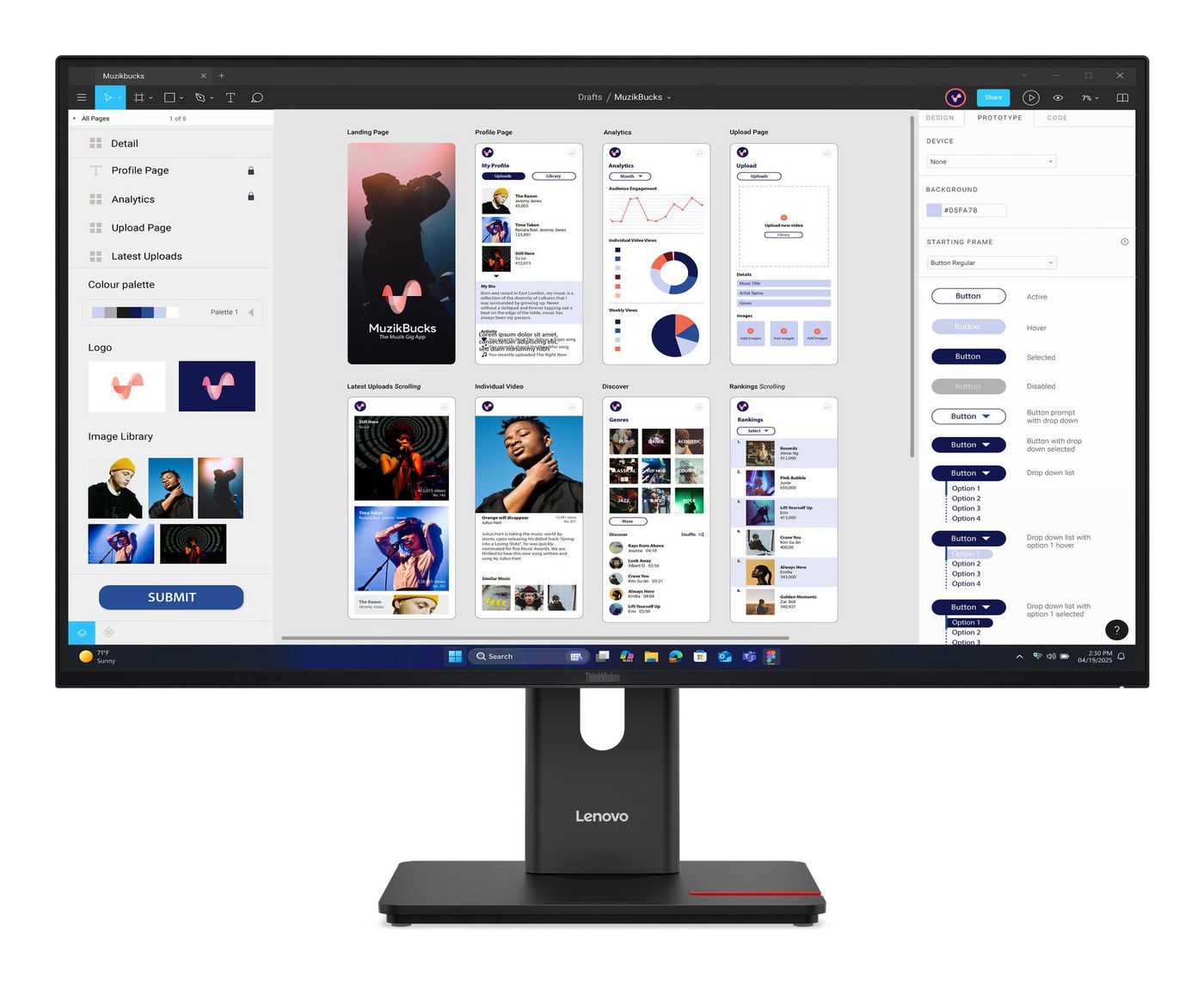 Thinkvision T32Ud-40 Computer