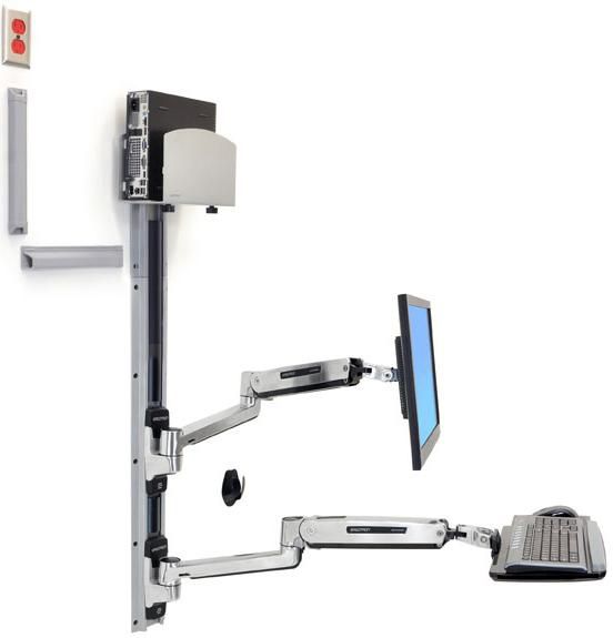 ERGOTRON LX SIT STAND WALL MOUNT SYSTEM