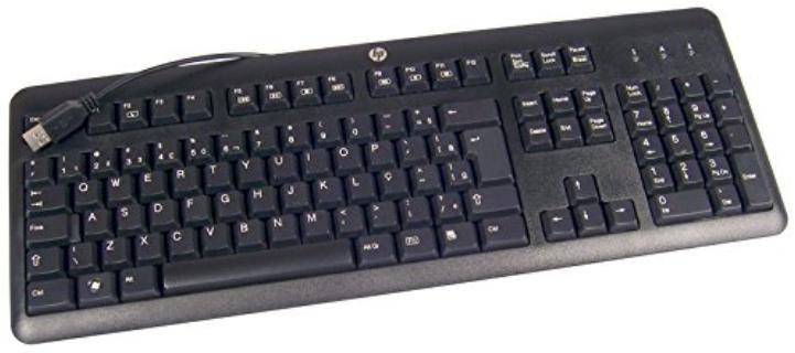 HP Keyboard Spanish Black
