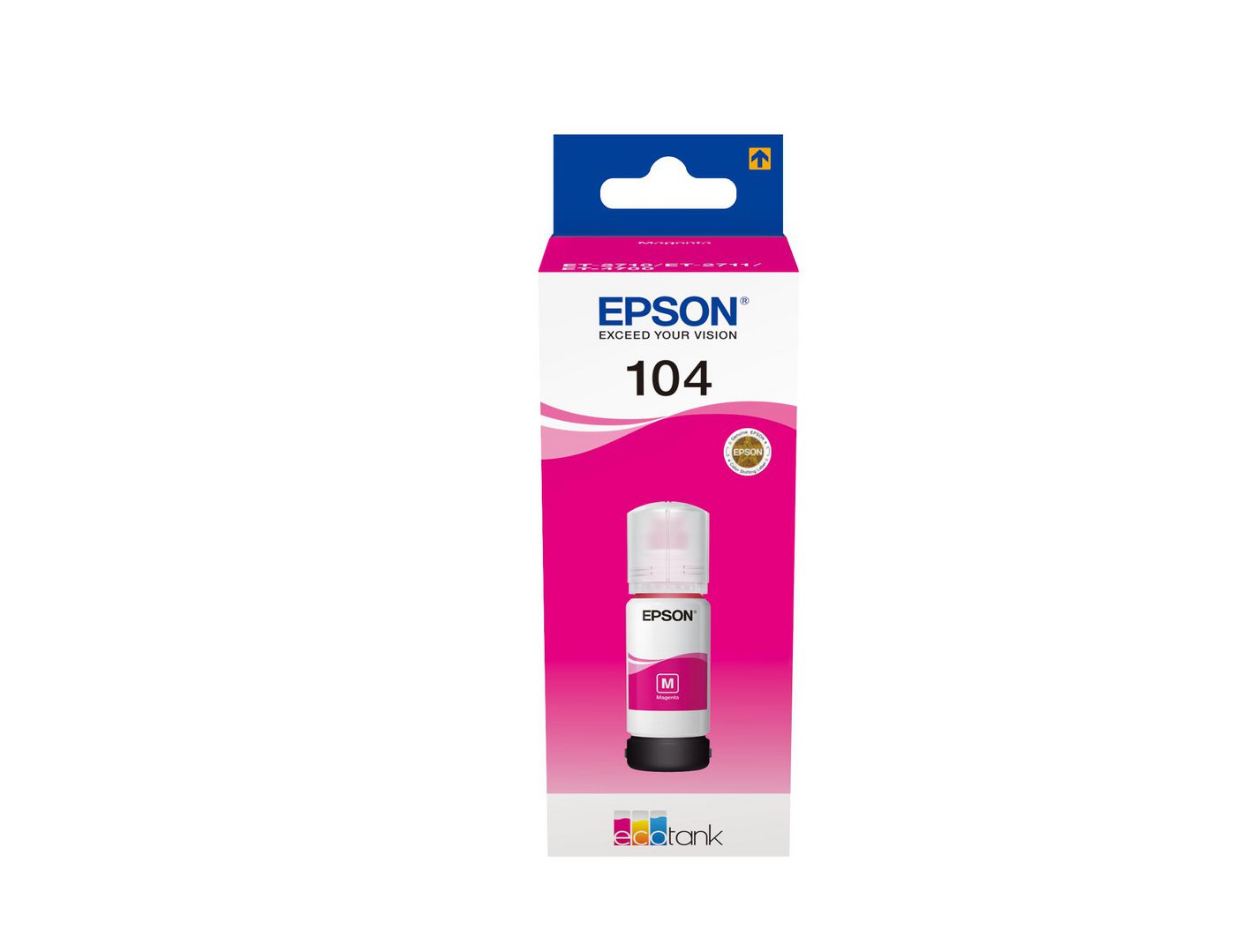 Epson C13T00P340 104 EcoTank Magenta ink bottle 