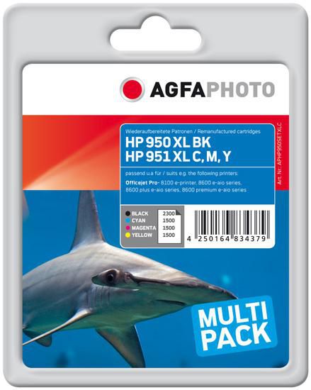 AgfaPhoto APHP950SETXLC Ink Color BCMY, HP No. 950 