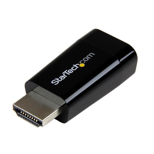 STARTECH.COM Kompakter HDMI auf VGA Adapter/ Konverter ideal für Chromebooks Ultrabooks & Laptops -