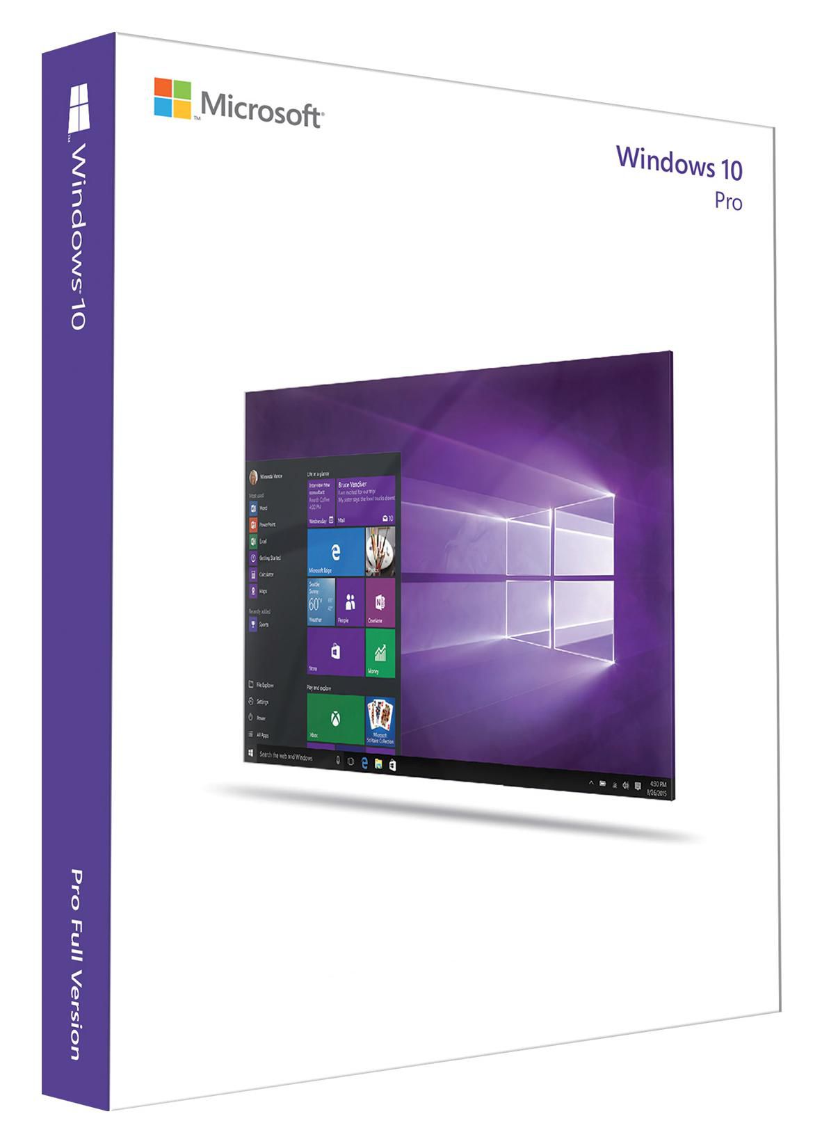 MICROSOFT  Windows 10 Pro 64-Bit DVD OEM English International (EN)