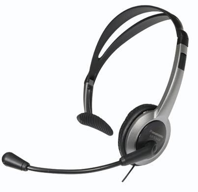 PANASONIC RP-TCA430E-S Kopfbugel Headset schnurgebunden mit 2,5 mm Winkelklinke Stumm Taste Lautsta