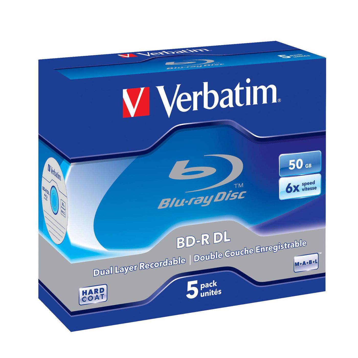 Verbatim 43748 BD-R DL 50GB 6X 5 pack 