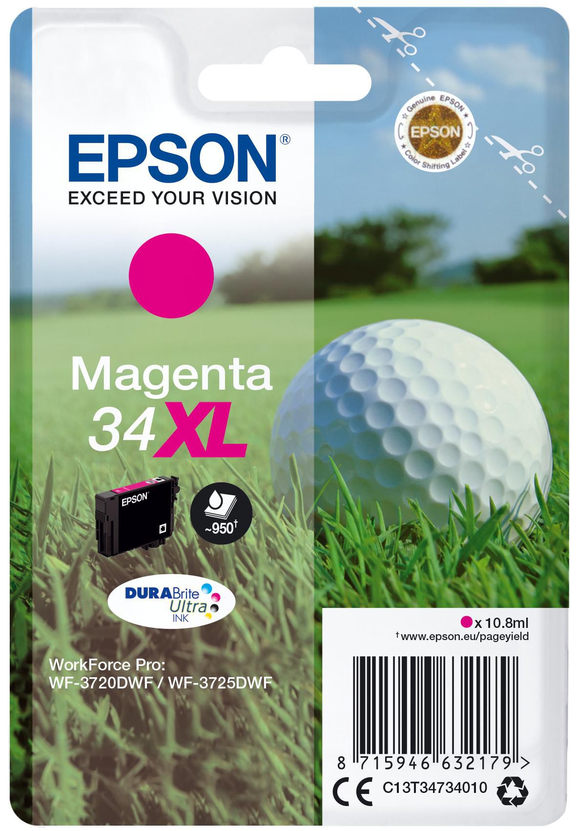 EPSON 34XL XL Magenta Tintenpatrone