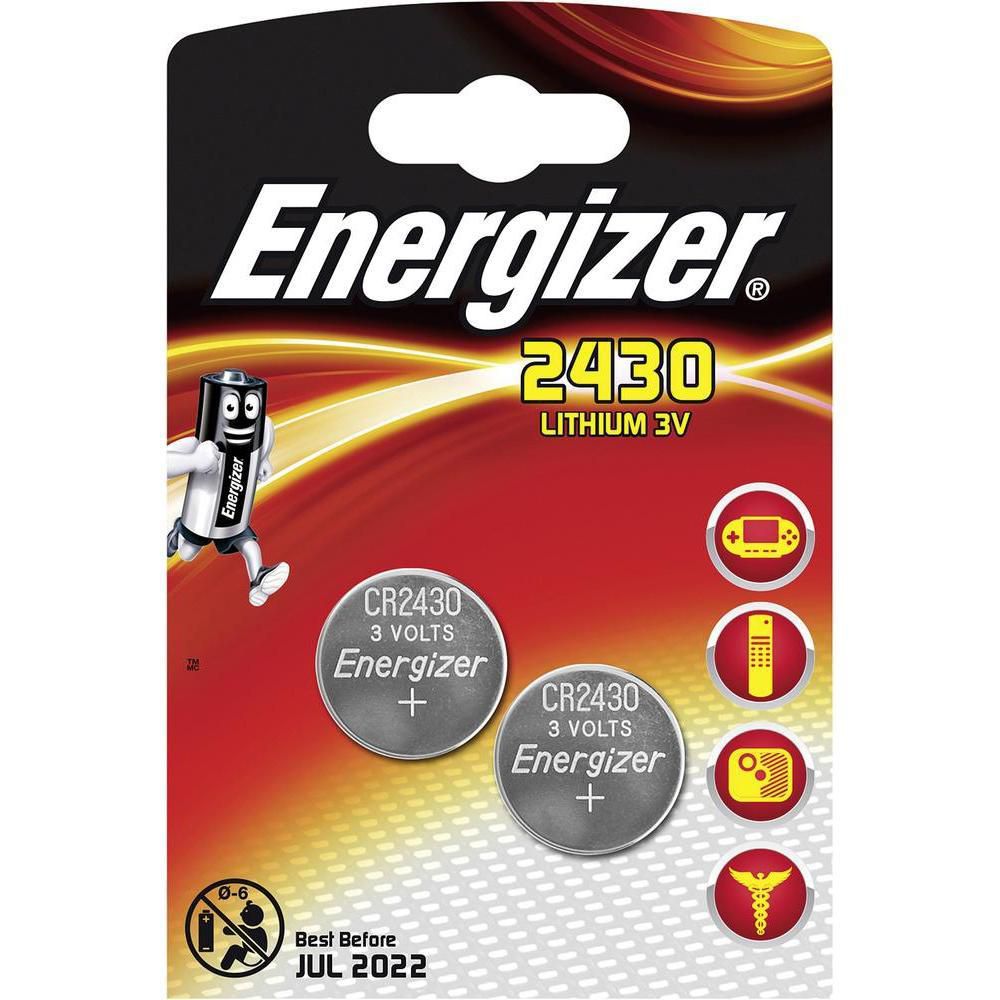 Energizer 637991 LITHIUM CR2430 2PK 