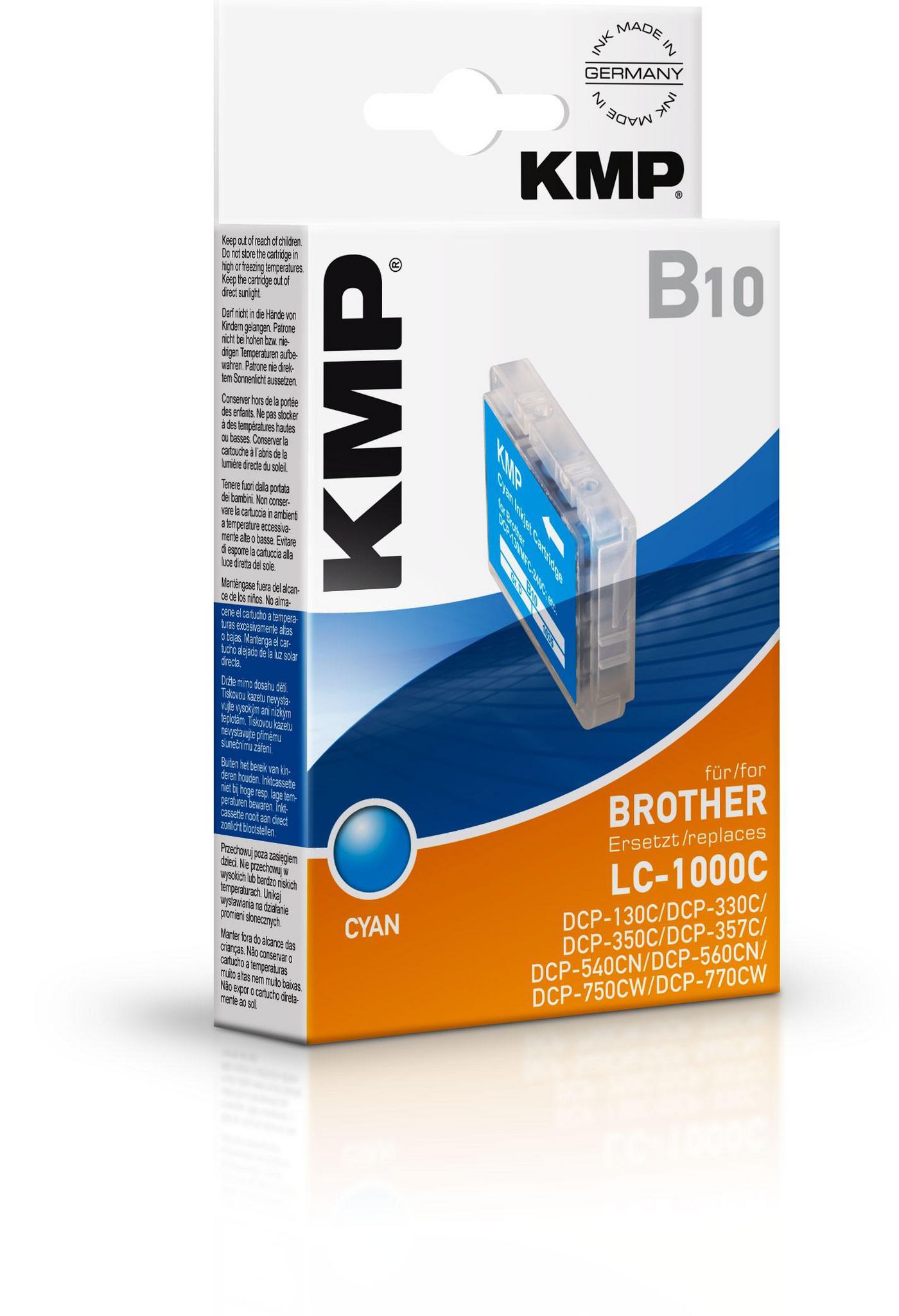 KMP-Printtechnik-AG 1035,0003 B10 ink cartridge cyan compati 