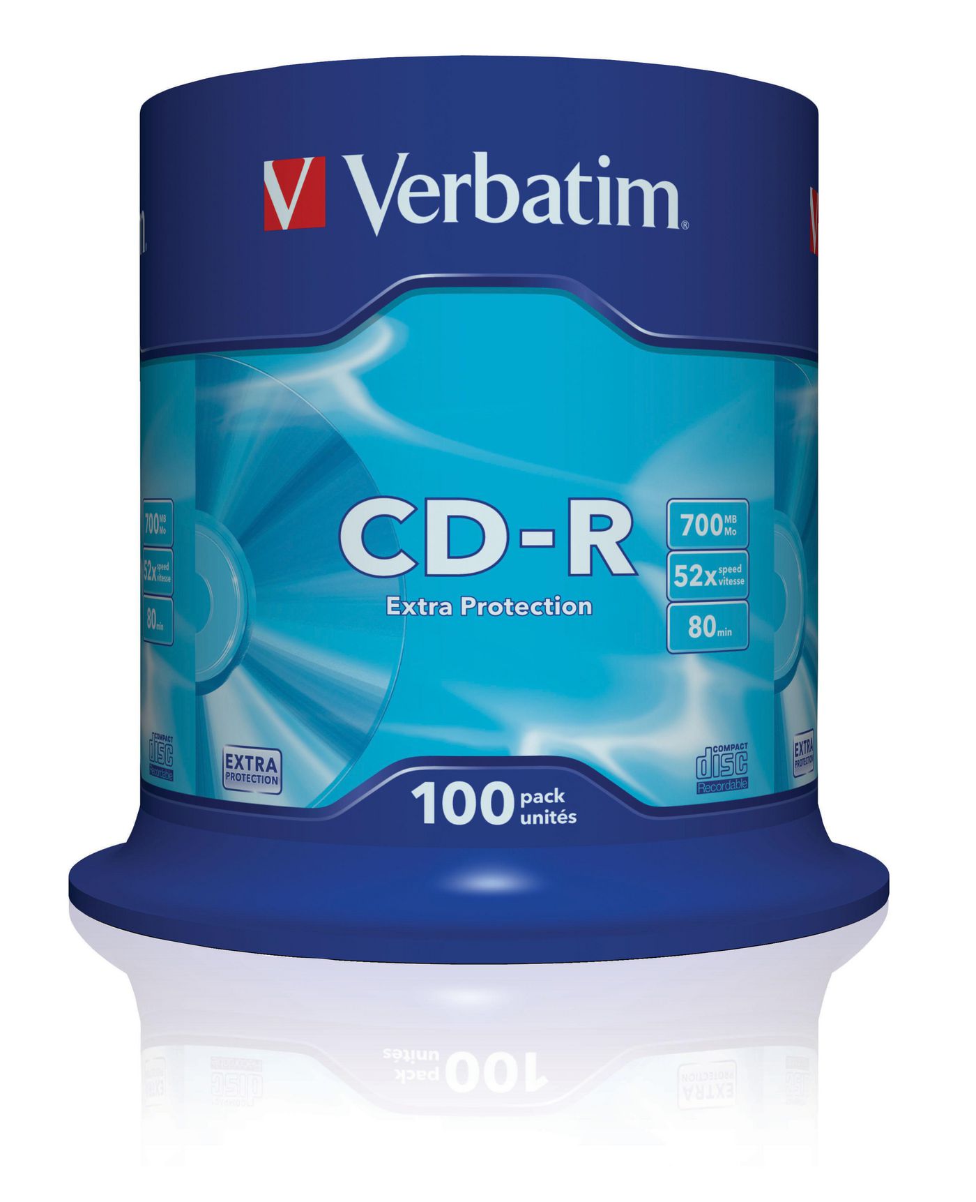 Verbatim 43411 CD-R 52X Extra Protect. 700MB 