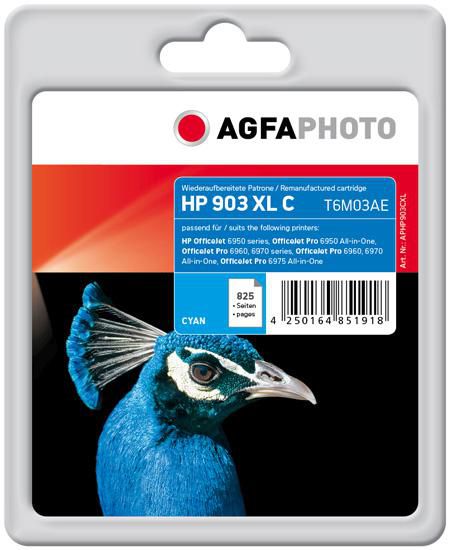 AGFA Photo - Cyan - wiederaufbereitet - Tintenpatrone (Alternative zu: HP 903XL, HP T6M03AE)
