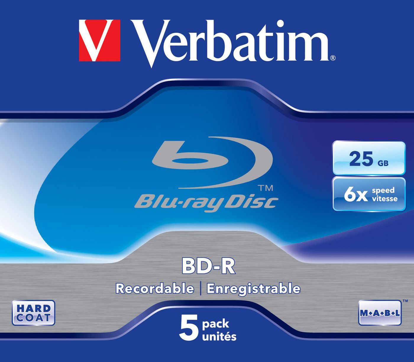 Verbatim 43715 BD-R Single Layer 25GB 6X 