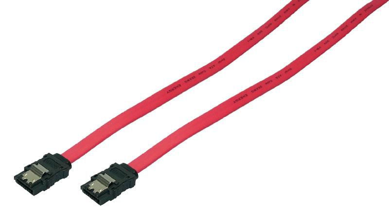 LogiLink CS0009 S-ATA Cable with latch, 2x mal 
