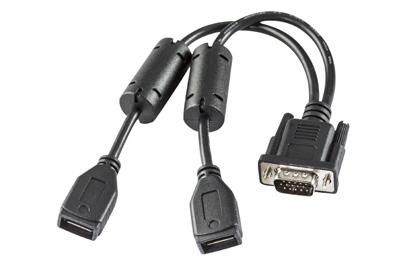 VM3 USB Y CABLE - D15 MALE TO