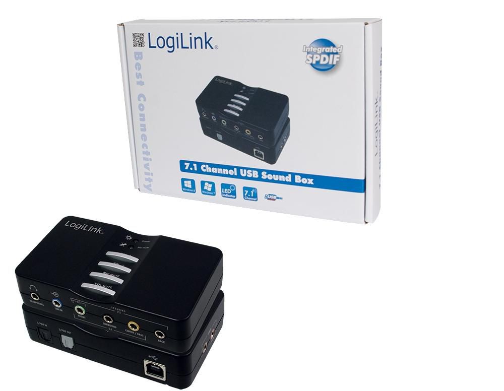 LogiLink UA0099 USB Box 7.1 Dolby 8-Kanal 
