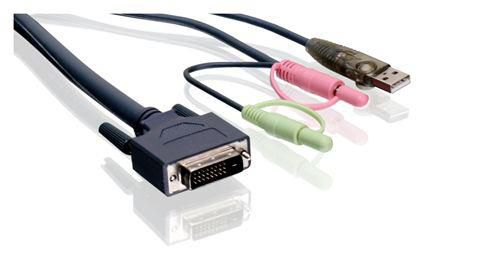 DVI KVM Cable Dual Link With USB 1.8m